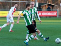 027 2017 Flevo Boys Genemuiden  21-01-2017: Voetbal: Flevo Boys v SC Genemuiden: Emmeloord/Jacco Riemens (l), Mike van der Kooy (r) of Genemuiden/ : SC Genemuiden, Flevo Boys, Hoofdklasse B, Zaterdagamateurvoetbal, Jacco Riemens, Mike van der Kooy