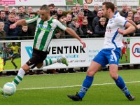 006 2017 Genemuiden Urk  04-02-2017: Voetbal: SC Genemuiden v Urk: Genemuiden/Omar Kavak (l) of Genemuiden, Gert Jan Nagel (r) of Urk/ : SC Genemuiden, SV Urk, Hoofdklasse B, Zaterdagamateurvoetbal, Omar Kavak, Gert Jan Nagel