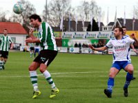 009 2017 Genemuiden Urk  04-02-2017: Voetbal: SC Genemuiden v Urk: Genemuiden/Danny Menting (l) of Genemuiden, Gert Jan Nagel (r) of Urk/ : SC Genemuiden, SV Urk, Hoofdklasse B, Zaterdagamateurvoetbal, Danny Menting, Gert Jan Nagel