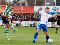 015 2017 Genemuiden Urk  04-02-2017: Voetbal: SC Genemuiden v Urk: Genemuiden/Omar Kavak (l) of Genemuiden, Klaas Kramer (r) of Urk/ : SC Genemuiden, SV Urk, Hoofdklasse B, Zaterdagamateurvoetbal, Omar Kavak, Klaas Kramer