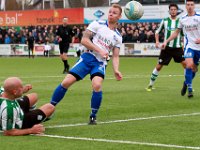 017 2017 Genemuiden Urk  04-02-2017: Voetbal: SC Genemuiden v Urk: Genemuiden/Mike van der Kooy (l) of Genemuiden, Maarten Dijkhuizen (r) of Urk/ : SC Genemuiden, SV Urk, Hoofdklasse B, Zaterdagamateurvoetbal, Mike van der Kooy, Maarten Dijkhuizen