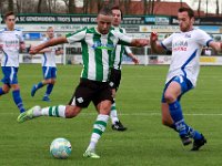 023 2017 Genemuiden Urk  04-02-2017: Voetbal: SC Genemuiden v Urk: Genemuiden/Omar Kavak (l) of genemuiden, Gert Jan Nagel (r) of Urk/ : SC Genemuiden, SV Urk, Hoofdklasse B, Zaterdagamateurvoetbal, Omar Kavak, Gert Jan Nagel