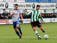 029 2017 Genemuiden Urk  04-02-2017: Voetbal: SC Genemuiden v Urk: Genemuiden/Riekelt Jan Brands (l) of Urk, Anne van der Kolk (r) of Genemuiden/ : SC Genemuiden, SV Urk, Hoofdklasse B, Zaterdagamateurvoetbal, Riekelt Jan Brands, Anne van der Kolk