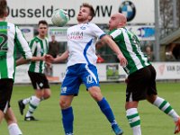 038 2017 Genemuiden Urk  04-02-2017: Voetbal: SC Genemuiden v Urk: Genemuiden/Harmen de Boer (l) of Urk, Mike van der Kooy (r) of Genemuiden/ : SC Genemuiden, SV Urk, Hoofdklasse B, Zaterdagamateurvoetbal, Harmen de Boer, Mike van der Kooy