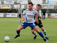 039 2017 Genemuiden Urk  04-02-2017: Voetbal: SC Genemuiden v Urk: Genemuiden/Lucas Nagel (l) of Urk, Jacco Riemens (r) of Genemuiden/ : SC Genemuiden, SV Urk, Hoofdklasse B, Zaterdagamateurvoetbal, Lucas Nagel, Jacco Riemens