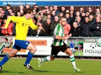 019 2017 Genemuiden Staphorst  18-02-2017: Voetbal: SC Genemuiden v Staphorst: Genemuiden/Ewald Koster (l) of Staphorst, Omar Kavak (r) of Staphorst/ : SC Genemuiden, v.v.Staphorst, Hoofdklasse B, Zaterdagamateurvoetbal, Ewald Koster, Omar Kavak
