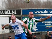 008 2017 Barneveld Genemuiden  11-03-2017: Voetbal: SDV Barneveld v SC Genemuiden: Barneveld/Rob Knul (l) of Barneveld, Mike van der Kooy (r) of Genemuiden/ : SC Genemuiden, SDV Barneveld, Hoofdklasse B, Zaterdagamateurvoetbal, Rob Knul, Mike van der Kooy