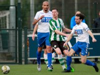 031 2017 Barneveld Genemuiden  11-03-2017: Voetbal: SDV Barneveld v SC Genemuiden: Barneveld/Reza Ngarigota (l) of barneveld, Wouter van der molen (m) of Genemuiden, Kevin Ooms (r) of Barneveld/ : SC Genemuiden, SDV Barneveld, Hoofdklasse B, Zaterdagamateurvoetbal, Reza Ngarigota, Wouter van der Molen, Kevin Ooms