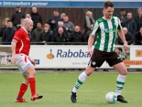 027 2017 Genemuiden DOVO  18-03-2017: Voetbal: SC Genemuiden v DOVO: Genemuiden/Nick Coster (l) of DOVO, Dirk Muis (r) of Genemuiden/ : SC Genemuiden, DOVO Veenendaal, Zaterdag amateurvoetbal, Nick Coster, Dirk Muis