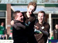 034 2017 Eemdijk Genemuiden  25-03-2017: Voetbal: Eemdijk v SC Genemuiden: Eemdijk/Trainer-coach Jan van Raalte (l), Frank jansen (m), Jacco Riemens (r) of Genemuiden/ : SC Genemuiden, v.v. Eemdijk, Zaterdag amateurvoetbal, Hoofdklasse B, Jan van Raalte, Frank Jansen, Jacco Riemens