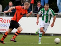 012 2017 Sparta Nijkerk Genemuiden  08-04-2017: Voetbal: Sparta Nijkerk v SC Genemuiden: Nijkerk/Tim Fechter (l) of Nijkerk, Omar Kavak (r) of Genemuiden/ : SC genemuiden, Sparta Nijkerk, Zaterdagamateurvoetbal, Hoofdklasse B, Tim Fechter, Omar Kavak
