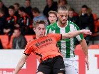 014 2017 Sparta Nijkerk Genemuiden  08-04-2017: Voetbal: Sparta Nijkerk v SC Genemuiden: Nijkerk/Sebastian van Kammen (l) of Nijkerk, Omar Kavak (r) of Genemuiden/ : SC genemuiden, Sparta Nijkerk, Zaterdagamateurvoetbal, Hoofdklasse B, Sebastian van Kammen, Omar Kavak