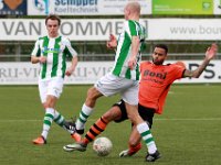 015 2017 Sparta Nijkerk Genemuiden  08-04-2017: Voetbal: Sparta Nijkerk v SC Genemuiden: Nijkerk/Christian Riemens (l) of Genemuiden, Sefanja Davids (r) of Nijkerk/ : SC genemuiden, Sparta Nijkerk, Zaterdagamateurvoetbal, Hoofdklasse B, Christian Riemens, Sefanja Davids
