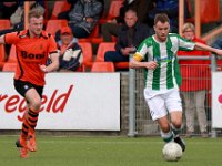016 2017 Sparta Nijkerk Genemuiden  08-04-2017: Voetbal: Sparta Nijkerk v SC Genemuiden: Nijkerk/Rick Knoop (l) of Nijkerk, Jacco riemens (r) of Genemuiden/ : SC genemuiden, Sparta Nijkerk, Zaterdagamateurvoetbal, Hoofdklasse B, Rick Knoop, Jacco Riemens