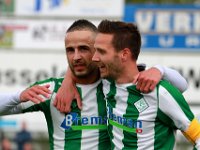 008 2017 Genemuiden AZSV  22-04-2017: Voetbal: SC Genemuiden v AZSV: Genemuiden/Omar Kavak (l), Anne van der Kolk (r) of Genemuiden/ : SC Genemuiden, AZSV Aalten, Zaterdagamateurvoetbal, Hoofdklasse B, Omar Kavak, Anne van der Kolk