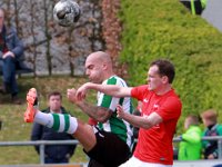 017 2017 Excelsior Genemuiden  29-04-2017: Voetbal: Excelsior 31 v SC Genemuiden: Rijssen/Mike van der Kooy (l) of Genemuiden, Patrick Gerritsen (r) of Excelsior/ : SC Genemuiden, Excelsior '31, Hoofdklasse B, Zaterdagamateurvoetbal, Mike van der Kooy, Patrick Gerritsen