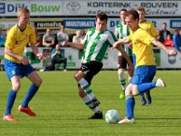 024 2017 Genemuiden Staphorst  20-05-2017: Voetbal: SC Genemuiden v Staphorst: Genemuiden/Reinier Crediet 9l) of Staphorst, Frank Kuurman (m) of Genemuiden, Roelof de Jong (r) of Staphorst/ : v.v. Staphorst, SC Genemuiden, Finale: Districtsbeker Noord: Reinier Crediet, Frank Kuurman, Roelof de Jong