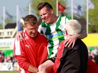029 2017 Genemuiden Staphorst  20-05-2017: Voetbal: SC Genemuiden v Staphorst: Genemuiden/Gerrit buitenhuis (l), Wouter van der Molen (m), Cees de Bruijn (r) of Genemuiden/ : v.v. Staphorst, SC Genemuiden, Finale: Districtsbeker Noord: Gerrit Buitenhuis, Wouter van der Molen, Cees de Bruijn