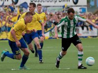 043 2017 Genemuiden Staphorst  20-05-2017: Voetbal: SC Genemuiden v Staphorst: Genemuiden/Frank van der Burg  (l) of Staphorst, Jacco riemens (r) of Genemuiden/ : v.v. Staphorst, SC Genemuiden, Finale: Districtsbeker Noord: Frank van der Burg, Jacco Riemens