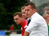 042 2017 Buitenpost Genemuiden  26-08-2017: Voetbal: Buitenpost v SC Genemuiden: Buitenpost/Trainer-Cioach Jan van Raalte of Genemuiden/ : Buitenpost, SC Genemuiden, Marc hegeman, Jan van Raalte