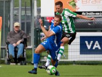 006 2017 Genemuiden - Urk  09-09-2017: Voetbal: SC Genemuiden v Urk: Genemuiden/Lucas Nagel (l) of Urk, Anne van der Kolk (r) of Genemuiden/ : SC Genemuiden, SV Urk, Lucas Nagel, Anne van der Kolk