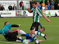 036 2017 Genemuiden - Urk  09-09-2017: Voetbal: SC Genemuiden v Urk: Genemuiden/Cornelis Koffeman (l) of Urk, Jacco Riemens (m) of Genemuiden, Dick Hakvoort (r) of Urk/ : SC Genemuiden, SV Urk, Cornelis Koffeman, Jacco Riemens, Dick Hakvoort