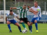 006 2017 DFS - Genemuiden  16-09-2017: Voetbal: DFS v SC Genemuiden: Opheusden/Corne Davelaar (l) of DFS, Omar Kavak (m) of Genemuiden, Rutger Worm (r) of DFS/ : sv DFS, SC Genemuiden, Hoofdklasse B, Corne Davelaar, Omar Kavak, Rutger Worm