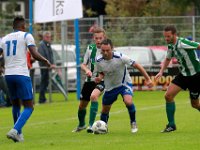 014 2017 DFS - Genemuiden  16-09-2017: Voetbal: DFS v SC Genemuiden: Opheusden/Matthias Breman (l) of Genemuiden, Thijs Hendriks (m) of DFS, Anne van der Kolk (r) of Genemuiden/ : sv DFS, SC Genemuiden, Hoofdklasse B, Matthias breman, Thijs Hendriks, Anne van der Kolk