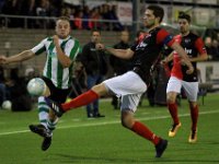 003 2017 Genemuiden - De Treffers  19-09-2017: Voetbal: SC Genemuiden v De Treffers: Genemuiden/Sijmon Eenkhoorn (l) of Genemuiden, Pim Balkestein (r) of De Treffers/ : KNVB Beker, SC Genemuiden, De Treffers, Sijmon Eenkhoorn, Pim Balkestein
