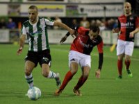 006 2017 Genemuiden - De Treffers  19-09-2017: Voetbal: SC Genemuiden v De Treffers: Genemuiden/Omar Kavak (l) of Genemuiden, Bryan Sirvania (r) of De Treffers/ : KNVB Beker, SC Genemuiden, De Treffers, Omar Kavak, Bryan Sirvania