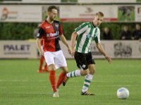008 2017 Genemuiden - De Treffers  19-09-2017: Voetbal: SC Genemuiden v De Treffers: Genemuiden/Robin Janssen (l) of De Treffers, Robert Boes (r) of Genemuiden/ : KNVB Beker, SC Genemuiden, De Treffers, Robin Janssen, Robert Boes