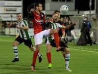 010 2017 Genemuiden - De Treffers  19-09-2017: Voetbal: SC Genemuiden v De Treffers: Genemuiden/Sijmon Eenkhoorn (l) of Genemuiden, Bryan Sirvania (m) of De Treffers, Omar Kavak (r) of Genemuiden/ : KNVB Beker, SC Genemuiden, De Treffers, Sijmon Eenkhoorn, Bryan Sirvania, Omar Kavak