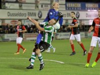 011 2017 Genemuiden - De Treffers  19-09-2017: Voetbal: SC Genemuiden v De Treffers: Genemuiden/Sijmon Eenkhoorn (f) of Genemuiden, Niels Kornelis (b) of De Treffers/ : KNVB Beker, SC Genemuiden, De Treffers, Sijmon Eenkhoorn, Niels Kornelis