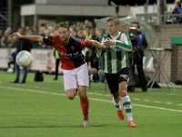 013 2017 Genemuiden - De Treffers  19-09-2017: Voetbal: SC Genemuiden v De Treffers: Genemuiden/Robin Janssen (l) of De Treffers, Joran Pot (r) of Genemuiden/ : KNVB Beker, SC Genemuiden, De Treffers, Robin Janssen, Joran Pot