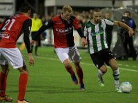 014 2017 Genemuiden - De Treffers  19-09-2017: Voetbal: SC Genemuiden v De Treffers: Genemuiden/Eef van Riel (l) of De Treffers, Omar Kavak (r) of Genemuiden/ : KNVB Beker, SC Genemuiden, De Treffers, Eef van Riel, Omar Kavak