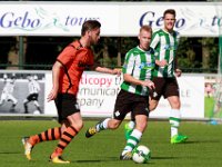 003 2017 Genemuiden Sparta Nijkerk  23-09-2017: Voetbal: SC Genemuiden v Sparta Nijkerk: Genemuiden/Frank Heus (l) of Nijkerk, Robert Boes (m), Dirk Muis (r) of Genemuiden/ : SC genemuiden, Sparta Nijkerk, Hoofdklasse B, Zaterdagamateurvoetbal, Frank Heus, Robert Boes, Dirk Muis
