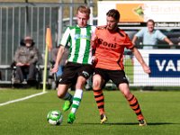 005 2017 Genemuiden Sparta Nijkerk  23-09-2017: Voetbal: SC Genemuiden v Sparta Nijkerk: Genemuiden/Matthias Breman (l) of Genemuiden, Frank Heus (r) of Nijkerk/ : SC genemuiden, Sparta Nijkerk, Hoofdklasse B, Zaterdagamateurvoetbal, Matthias Breman, Frank Heus