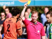 007 2017 Genemuiden Sparta Nijkerk  23-09-2017: Voetbal: SC Genemuiden v Sparta Nijkerk: Genemuiden/Ref. Augustin 9l), Jacco Riemens (r) of Genemuiden/ : SC genemuiden, Sparta Nijkerk, Hoofdklasse B, Zaterdagamateurvoetbal, Jacco Riemens