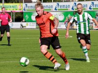 009 2017 Genemuiden Sparta Nijkerk  23-09-2017: Voetbal: SC Genemuiden v Sparta Nijkerk: Genemuiden/Dennis van der Wal (l) of Nijkerk, Omar Kavak (r) of Genemuiden/ : SC genemuiden, Sparta Nijkerk, Hoofdklasse B, Zaterdagamateurvoetbal, Dennis van der Wal, Omar Kavak