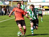 012 2017 Genemuiden Sparta Nijkerk  23-09-2017: Voetbal: SC Genemuiden v Sparta Nijkerk: Genemuiden/Frank Heus (l) of Nijkerk, Jacco Riemens (r) of Genemuiden/ : SC genemuiden, Sparta Nijkerk, Hoofdklasse B, Zaterdagamateurvoetbal, Frank Heus, Jacco Riemens