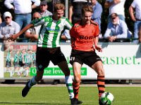 014 2017 Genemuiden Sparta Nijkerk  23-09-2017: Voetbal: SC Genemuiden v Sparta Nijkerk: Genemuiden/Rick Doorn (l) of Genemuiden, Mark Groenewoudt (r) of Nijkerk/ : SC genemuiden, Sparta Nijkerk, Hoofdklasse B, Zaterdagamateurvoetbal, Rick Doorn, Mark Groenewoudt