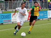 015 2017 Huizen Genemuiden  30-09-2017: Voetbal: Huizen SC Genemuiden: Huizen/Anne van der Kolk (l) of Genemuiden, Jordey Buitenhuis (r) of Huizen. : SC Genemuiden, sv Huizen, zaterdagamateurvoetbal, Hoofdklasse B, Anne van der Kolk, Jordey Buitenhuis