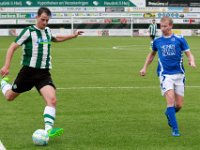 003 2017 Genemuiden Putten  07-10-2017: Voetbal: SC Genemuiden v SDCP: Genemuiden/Dirk Muis (l) of Genemuiden, Kees Pluim (r) of Putten/ : SC Genemuiden, SDC Putten, Hoofdklasse B, Zaterdagamateurvoetbal, Dirk Muis, Kees Pluim