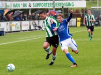 005 2017 Genemuiden Putten  07-10-2017: Voetbal: SC Genemuiden v SDCP: Genemuiden/Anne van der Kolk (l) of Genemuiden, Rick van den Brink (r) of Putten/ : SC Genemuiden, SDC Putten, Hoofdklasse B, Zaterdagamateurvoetbal, Anne van der Kolk, Rick van den Brink