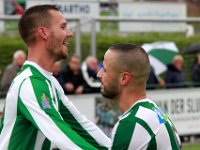 012 2017 Genemuiden Putten  07-10-2017: Voetbal: SC Genemuiden v SDCP: Genemuiden/Anne van der Kolk (l), Omar Kavak (r) of Genemuiden/ : SC Genemuiden, SDC Putten, Hoofdklasse B, Zaterdagamateurvoetbal, Anne van der Kolk, Omar Kavak