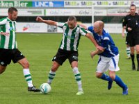 014 2017 Genemuiden Putten  07-10-2017: Voetbal: SC Genemuiden v SDCP: Genemuiden/Anne van der Kolk (l), Omar Kavak (m) of Genemuiden, Kees Pluim (r) of Putten/ : SC Genemuiden, SDC Putten, Hoofdklasse B, Zaterdagamateurvoetbal, Anne van der Kolk, Omar Kavak, Kees Pluim