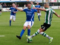 023 2017 Genemuiden Putten  07-10-2017: Voetbal: SC Genemuiden v SDCP: Genemuiden/Martijn Duits (l) of Putten, Omar Kavak (r) of Genemuiden/ : SC Genemuiden, SDC Putten, Hoofdklasse B, Zaterdagamateurvoetbal, Martijn Duits, Omar Kavak