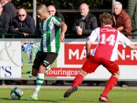 005 17 18 Genemuiden HZVV  21-10-2017: Voetbal: SC Genemuiden v HZVV: Genemuiden/Omar Kavak (l) of Genemuiden/ : SC Genemuiden, HZVV, Hoogeveen, Zaterdagamateurvoetbal, Hoofdklasse B, Omar Kavak