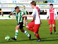 006 17 18 Genemuiden HZVV  21-10-2017: Voetbal: SC Genemuiden v HZVV: Genemuiden/Robert Boes (l) of Genemuiden, Jos Fidom (r) of HZVV/ : SC Genemuiden, HZVV, Hoogeveen, Zaterdagamateurvoetbal, Hoofdklasse B, Robert Boes, Jos Fidom