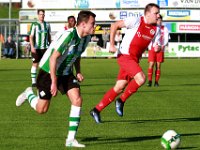 013 17 18 Genemuiden HZVV  21-10-2017: Voetbal: SC Genemuiden v HZVV: Genemuiden/Frank Kuurman (l) of Genemuiden, Alexander Zomer (r) of HZVV/ : SC Genemuiden, HZVV, Hoogeveen, Zaterdagamateurvoetbal, Hoofdklasse B, Frank Kuurman, Alex Zomer